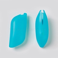 Silicone Portable Toothbrush Case, Dark Turquoise, 60x26x19mm(SIL-WH0001-03)