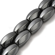 Non-Magnetic Synthetic Hematite Beads Strands, Twist, 19.5~20x11~11.5mm, Hole: 1.5mm, about 20pcs/strand, 15.59''(39.6cm)(G-P518-04A)