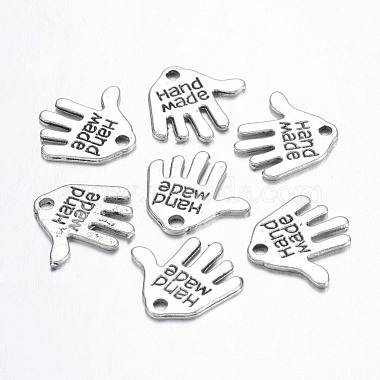 Antique Silver Palm Alloy Charms