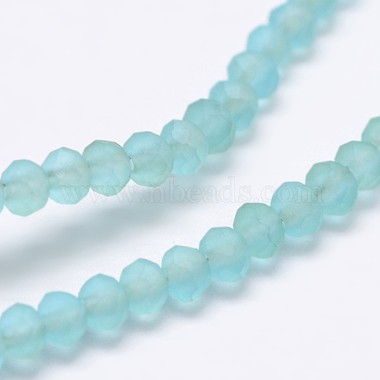 Half Rainbow Plated Faceted Rondelle Glass Bead Strands(EGLA-L007-A01-4mm)-3