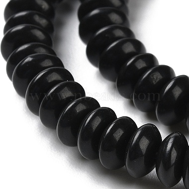 Natural Black Stone Beads Strands(G-Z030-A21-01)-4