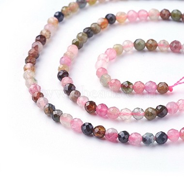 Natural Tourmaline Beads Strands(G-F619-20B-3mm)-3