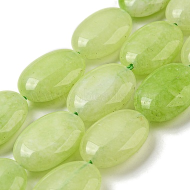 Pale Green Oval Malaysia Jade Beads