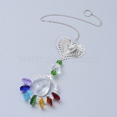 Colorful Heart Glass Decoration
