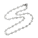 304 Edelstahl Rhombus Gliederkette Halsketten(NJEW-H019-03P)-1