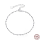 925 Sterling Silver Singapore Chains Necklaces for Women(STER-H108-02G)-1