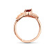 Shegrace модный натуральный красный турмалин 925 кольцо на палец из стерлингового серебра(JR71A)-4