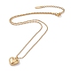 304 Stainless Steel Heart Pendant Necklaces(NJEW-JN03268)-2