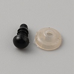 Resin Doll Eyes, Craft Eyes, for Crafts, Crochet Toy and Stuffed Animals, Round, Black, 11.5x6mm(FIND-TAC0011-91A)