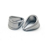 Tarnish Resistant 304 Stainless Steel Snap on Bails, Stainless Steel Color, 11x7x8.5mm, Pin: 1.2mm(STAS-E012-5)