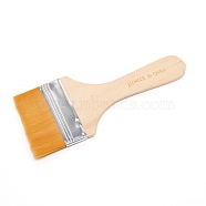 Bristle Paint Brush, Wood Handle, Blanched Almond, 17x7x0.65cm(TOOL-WH0134-34J)