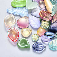 Glass Pendants/Beads, Mixed Shapes, Mixed Color, 8~26x6~16x3~8mm, Hole: 1mm(GLAA-S190-001)