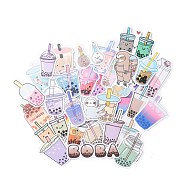 Colorful Bubble Tea Pearl Milk Tea Stickers, Tumblers Stickers,Vinyl Waterproof Decals, for Water Bottles Laptop Phone Skateboard Decoration, Drink Pattern, 44x34x0.2mm,50pcs/bag(DIY-A025-01)