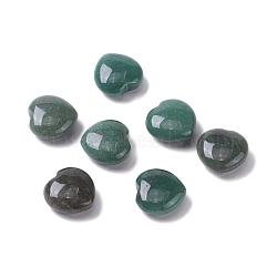 Natural Jade Heart Love Stone, Pocket Palm Stone for Reiki Balancing, 24~25x25x11.5~12mm(G-K416-04G)
