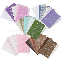 10 Sets 5 Colors Invitation Card Scrapbook Paper Pad, for DIY Album Scrapbook, Greeting Card, Background Paper, Mixed Color, 140x95mm, 10 sheets/set, 2 sets/color(DIY-SP0004-48)