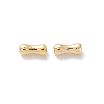 Rack Plating Brass Tube Beads, Lead Free & Cadmium Free Free, Real 24K Gold Plated, 2.5x6mm, Hole: 1.2mm