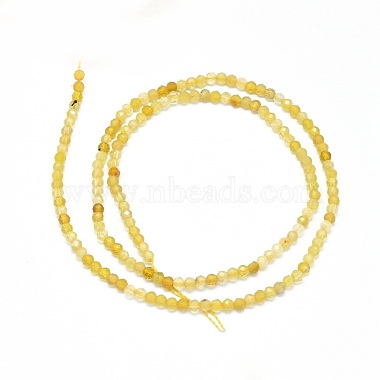 Chapelets de perles en opale jaune naturelle(G-O180-05A)-2