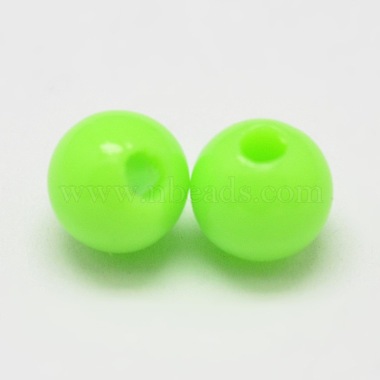 perles d'espacement acryliques rondes opaques(MACR-I036-4mm-M)-4