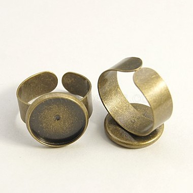 Antique Bronze Brass Ring Components