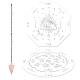 craspire diy маятниковая доска набор для биолокации и гадания(DIY-CP0007-28C)-2