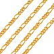 Iron Handmade Chains Figaro Chains Mother-Son Chains(CHSM005Y-G)-1