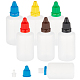 6 Sets 6 Colors Plastic Empty Dropper Bottle for Liquid(TOOL-BC0002-29)-1