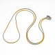 unisex de moda 201 de acero inoxidable collares de cadena de serpiente(NJEW-L043-06M)-1