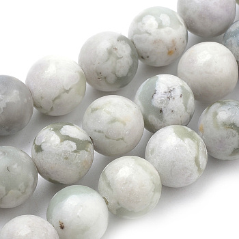Natural Peace Jade Beads Strands, Round, 6mm, Hole: 1mm, about 62pcs/strand, 15.7 inch