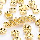 Brass Middle East Rhinestone Spacer Beads(RSB033NF-01G)-1