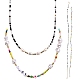 2Pcs 2 Styles Glass Seed Beaded Necklaces Sets(NJEW-SZ0001-38)-1