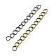 100Pcs 5 Color Iron Ends with Twist Chains(DIY-FS0003-54)-4