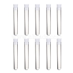 Clear Tube Plastic Bead Containers with Lid, 1.2cm wide, 7.45cm long(Clear Tube), 8.2cm long(including the cover), Capacity: 15ml(0.5 fl. oz)(X-C065Y)