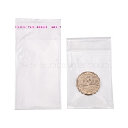 OPP Cellophane Bags, Rectangle, Clear, 10x5cm, Unilateral thickness: 0.035mm, Inner measure: 7.5x5cm
(X-OPC-R012-04)