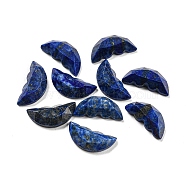 Natural Lapis Lazuli Dyed Butterfly Wing Cabochons, Faceted, 15x6.5~7x4~4.5mm(G-D078-02G)