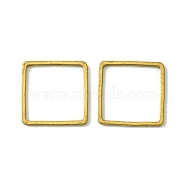 Brass Linking Rings, Square, Raw(Unplated), 12x12x0.7mm, Inner Diameter: 10.5x10.5mm(KK-B085-09C-02)