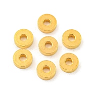 Brass Spacer Beads, Rondelle, Golden, 6x2mm, Hole: 2mm(KK-EC859-1G)
