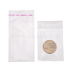 OPP Cellophane Bags, Rectangle, Clear, 10x5cm, Unilateral thickness: 0.035mm, Inner measure: 7.5x5cm
(X-OPC-R012-04)