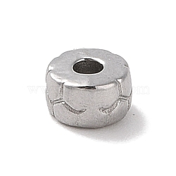 304 Stainless Steel Beads, Column, Stainless Steel Color, 3x5mm, Hole: 1.6mm(STAS-Z058-03P-10)
