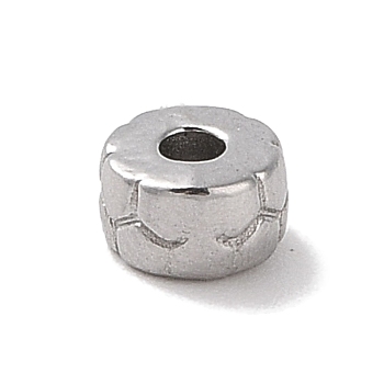 304 Stainless Steel Beads, Column, Stainless Steel Color, 3x5mm, Hole: 1.6mm