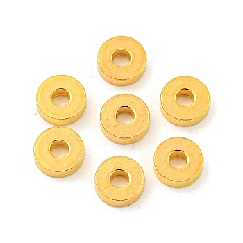 Brass Spacer Beads, Rondelle, Golden, 6x2mm, Hole: 2mm