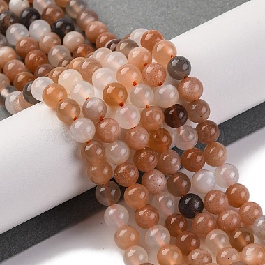 Natural Sunstone Beads Strands(G-K310-C08-6mm)-3