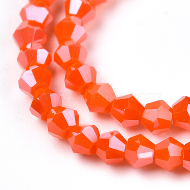 Opaque Solid Color Electroplate Glass Beads Strands(EGLA-A039-P2mm-A03)-2