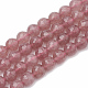 Natural Strawberry Quartz Beads Strands(G-R447-8mm-04)-1