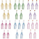 30Pcs 6 Colors Transparent Resin Bottle Cabochons(CRES-GF0001-04)-1