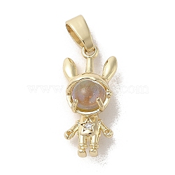 Brass Micro Pave Clear Cubic Zirconia Pendants, with Glass,
Long-Lasting Plated, Robot, Golden, 19.5x8.5x6mm, Hole: 5x3mm(KK-M275-52G)