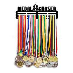 Iron Medal Hanger Holder Display Wall Rack, with Screws, Word, 400x150mm(ODIS-WH0021-923)