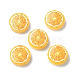 Fruit Series Opaque Resin Cabochons, Lemon, 10x3.5mm(CRES-Q006-01D)