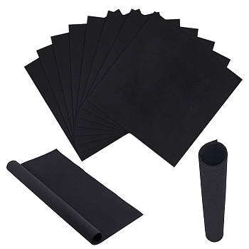 EVA Foam Craft Sheets, Rectangle, Black, 398~400x398~400x0.8mm