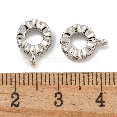 Rack Plating Brass Micro Pave Clear Cubic Zirconia Charms(KK-U030-01P)-2