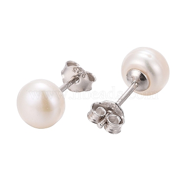 boucles d'oreilles à tige en perles anti-ternissement(EJEW-Q701-01A)-4